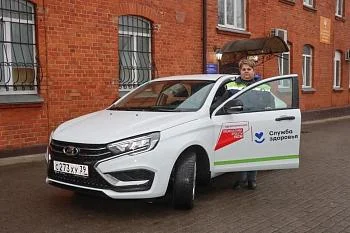 Гурьевская центральная районная больницы получила новый автомобиль «LADA Vesta» Гурьевская центральная районная больницы получила новый автомобиль «LADA Vesta»