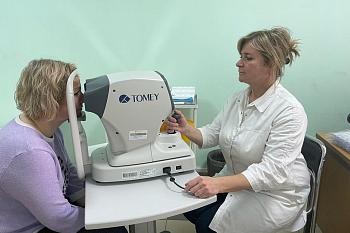 В Светлогорской поликлинике появилось новое офтальмологическое оборудование
